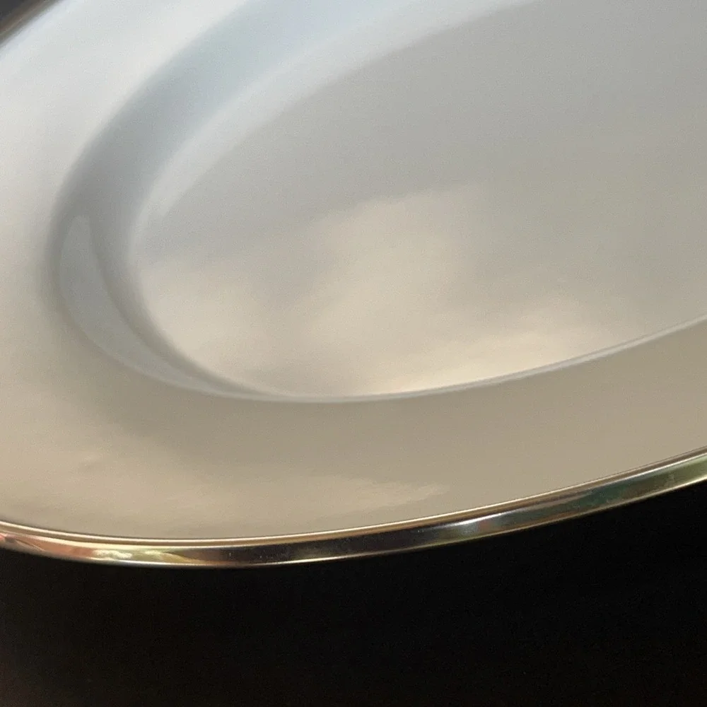 Discontinued Pottery Barn Enamelware Chargers Plates 12